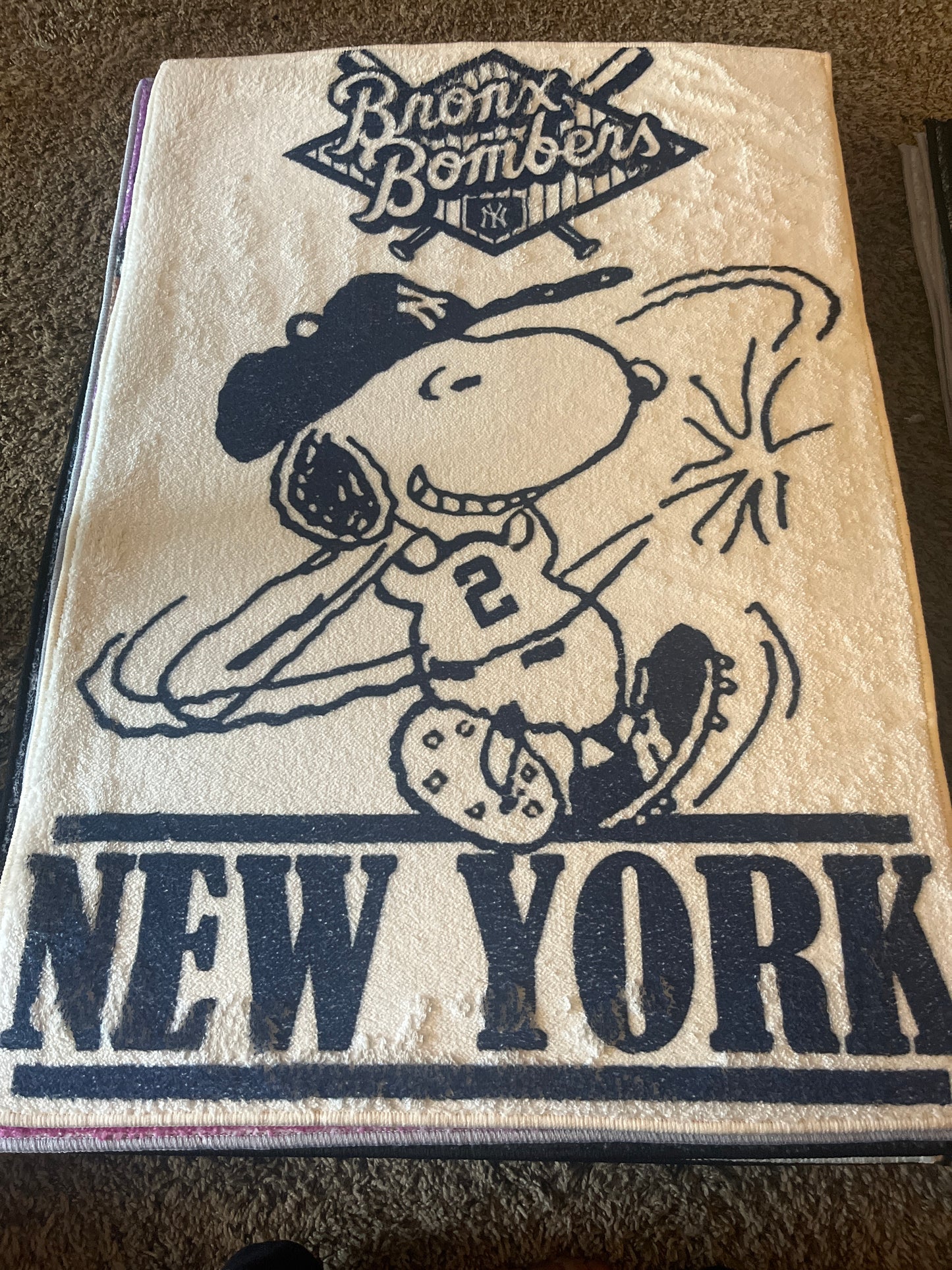 New York bombers rug