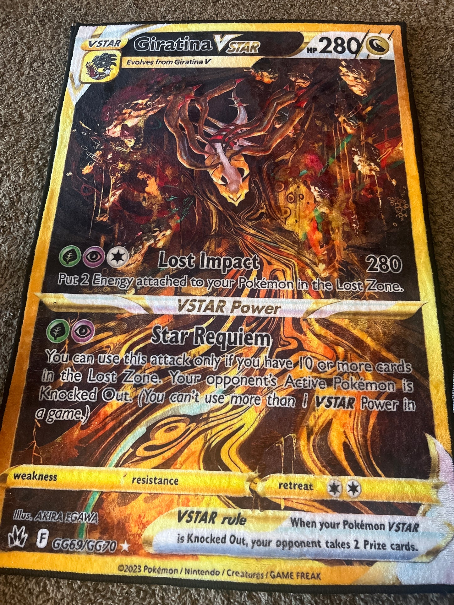 Soft Pokémon card rug