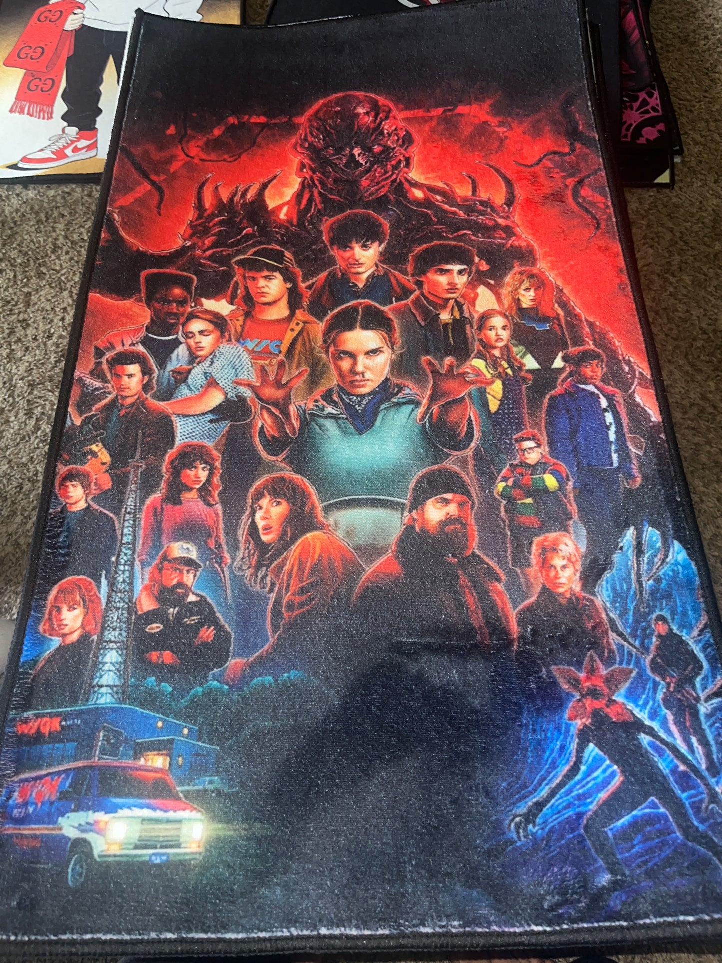 Soft stranger things rug