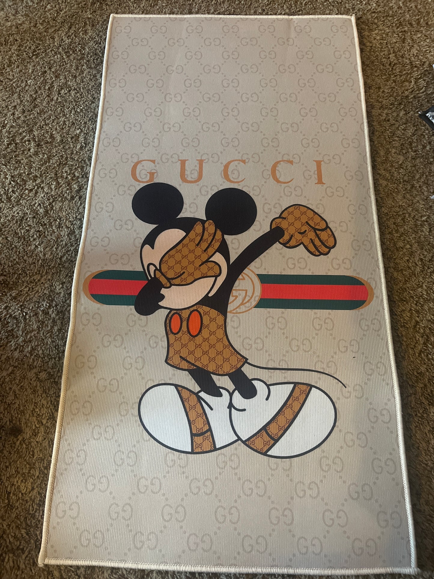 Mickey Gucci style rug