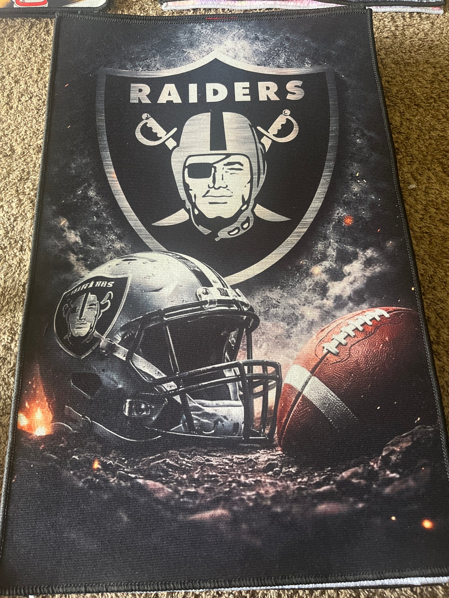 Raiders rug